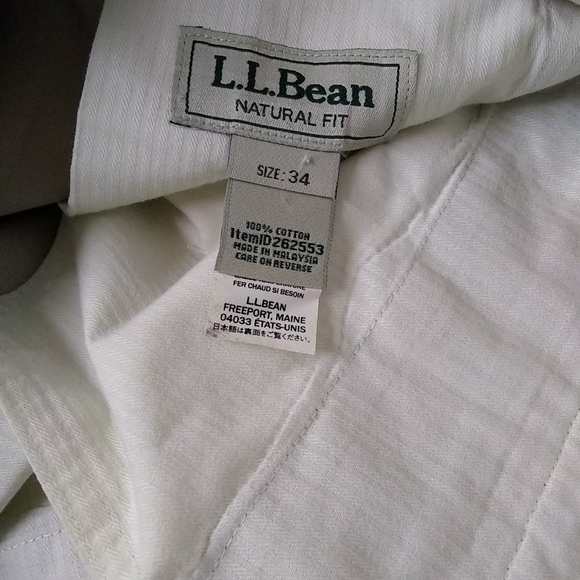 LLBEAN Men's Pants Natural Fit Khaki Denim Jeans  34x39 Style #282553 - Picture 4 of 7